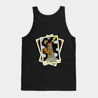 TAROT CARDS DECK | THE TOWER. | FORTUNE CAT Tank Top